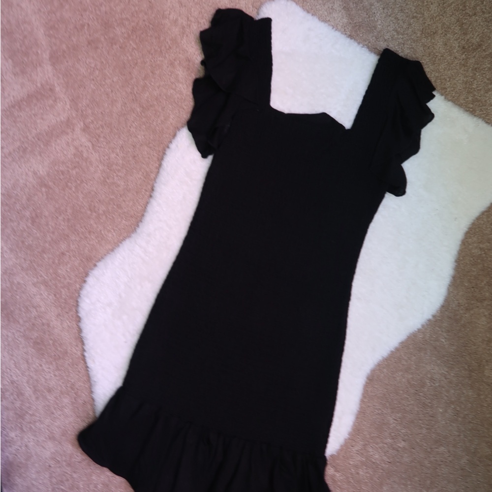 Band of Gypsies Black Ruffle Dress